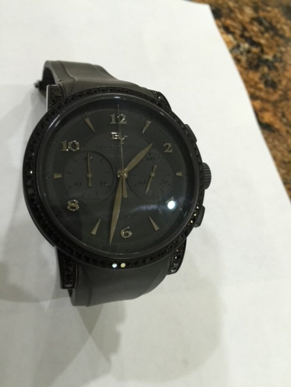 David Yurman Men’s Classic Black Diamond Automatic Chronograph T721-C